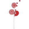 Clayre & Eef 65860 Dekorace Lollipop červená-bílá 12x1x42 cm