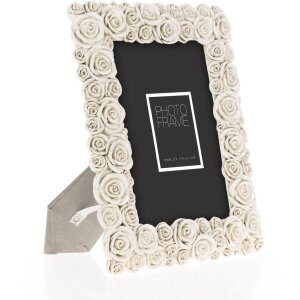 ZEP Portrétní rám Rose 13x18 cm Dekorace z bílé syntetické pryskyřice Rose