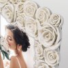 ZEP Portrétní rám Rose White 20x25 cm ze syntetické pryskyřice s dekorem růží
