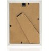 Dřevěný rám ZEP hala 10x15 cm bílý blokový profil čiré sklo na zavěšení na stojato