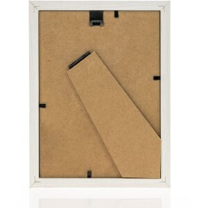 Dřevěný rám ZEP hala 20x30 cm bílé čiré sklo stojan na zeď