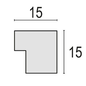 Dřevěný rám ZEP hala 20x30 cm bílé čiré sklo stojan na zeď