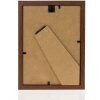 Dřevěný rám ZEP hala 10x15 cm hnědý blokový profil čiré sklo stojan