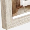 ZEP dřevěný rám hala 20x30 cm přírodní čirý skleněný blok profil 1 5 cm
