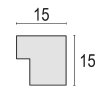 ZEP dřevěný rám hala 20x30 cm přírodní čirý skleněný blok profil 1 5 cm