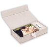ZEP USB fotobox Lodi krémový plátěný obal 23x12 5x5 cm bez USB klíče