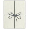 ZEP Box Piacenza B 32x32x4 cm Dárková krabice s mašlí šedá