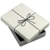 ZEP Box Piacenza B 32x32x4 cm Dárková krabice s mašlí šedá