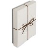 ZEP Box Piacenza A 26x26x4 cm Papírová dárková krabička s mašlí Hnědá barva