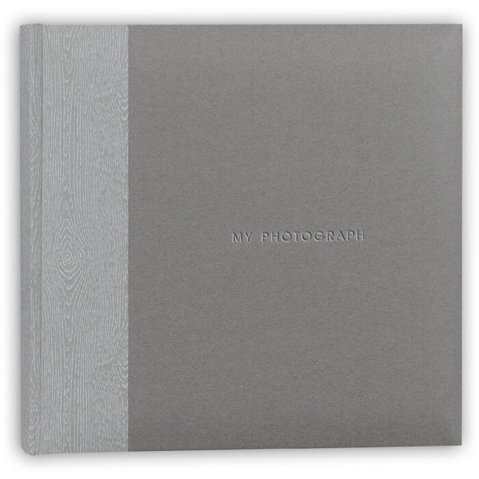 ZEP Fotoalbum Luis šedé 32x32 cm 60 bílých stran skelné proložky