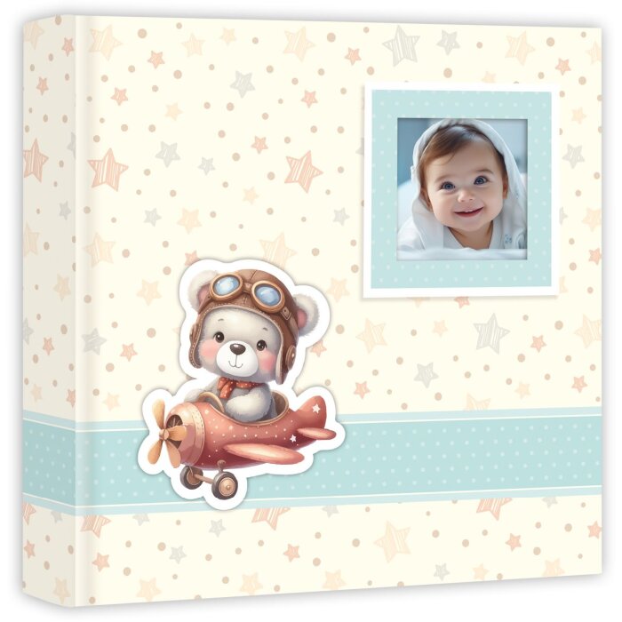 ZEP baby album Brian blue 200 fotografií 11x15 cm s motivem medvídka