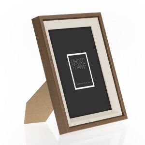 ZEP Bologna obrazový rám hnědý 18x24 cm MDF vzhled dřeva čiré sklo sklo