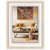 ZEP Bologna obrazový rám krémový 30x40 cm MDF vzhled dřeva k montáži na stěnu