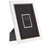 ZEP Dřevěný fotorámeček Caen 15x20 cm dvoubarevný bílo-hnědý kvalitní čiré sklo