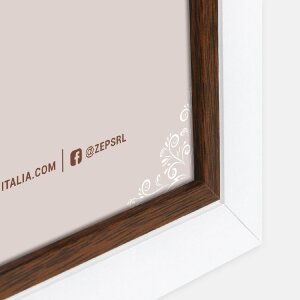 ZEP dřevěný fotorámeček Caen 20x30 cm dvoubarevný bílý hnědý na stěnu stolu