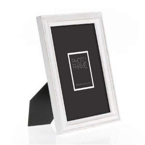 ZEP Dřevěný rám Rosel White 20x25 cm Dřevěný portrétní rám se stojanem Čiré sklo