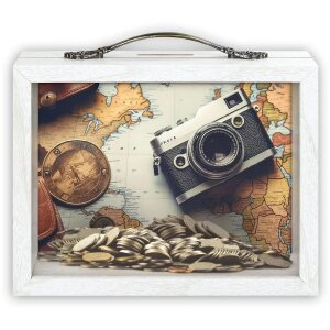 ZEP dřevěná skleněná pokladnička Patrick...