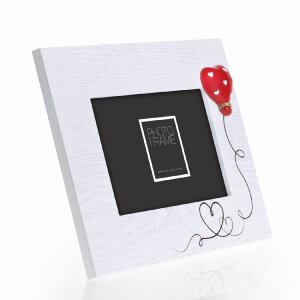 ZEP Felicia rám na obraz 10x15 cm bílé dřevo s aplikací balónku