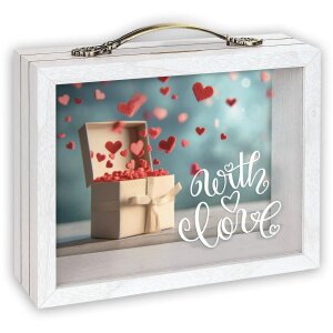 ZEP Dřevěná skleněná pokladnička Andy White...