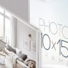 ZEP dvojitý rám Berks 2 fotografie 10x15 cm akrylový rám dřevěný podstavec bílý 25 cm