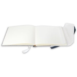 ZEP Fotoalbum Busta Blue 30x24 cm 60 bílých stran skelná vazba italský design