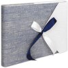 ZEP Fotoalbum Busta Blue 30x24 cm 60 bílých stran skelná vazba italský design