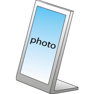 Akrylový fotorámeček ZEP pro fotografie 9x13 cm k postavení moderního designu
