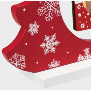 ZEP LK373 Dřevěný rámeček Lothar Red 16x4,5x19 cm na obrázek 6x6 cm