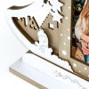 ZEP Vánoční fotorámeček Julia wood 10x15 cm slavnostní design sobí sáně