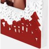 ZEP Verbier ZT8346 Dřevěný rámeček na obrázky 10x15 cm Bílý červený vánoční design