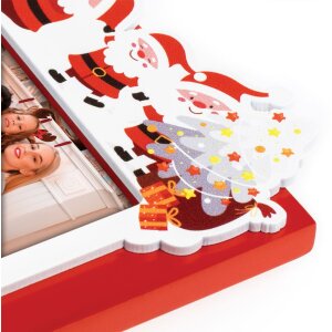 ZEP ZT2946 Cortina 10x15 cm dřevěný obrazový rám červený vánoční design