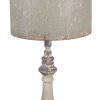 Clayre & Eef 5LMC0040 Stolní lampa Iron Beige Grey Ø 33x75 cm E27 max 60W