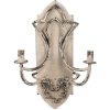 Clayre & Eef 5LMP377 Nástěnné svítidlo 41x17x60 cm Béžovo-hnědé E14 Vintage Patina