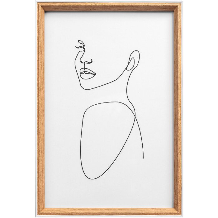 Dřevěný rám Walther Silhouette 18x24 cm buk s umytým čirým sklem