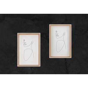 Dřevěný rám Walther Silhouette 18x24 cm buk s umytým čirým sklem
