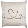 Clayre & Eef CHS21 Povlak na polštář béžovo-zelený 45x45 cm Romantický polyester