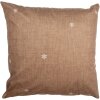 Clayre & Eef GBB22 Povlak na polštář hnědý bílý 45x45 cm venkovský styl