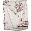 Clayre & Eef GTW60-1 Kostkovaná béžová hnědá 130x180 cm Venkovský styl