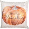 Clayre & Eef PPS21 Povlak na polštář 45x45 cm Béžový oranžový Oh Hello Pumpkin Autumn
