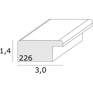 Deknudt S226K4 Rámeček na obrázky dřevo červený 10,0 x 15,0 cm