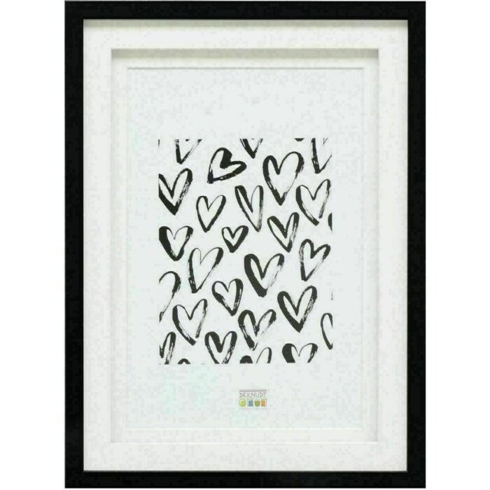 Deknudt S65KK2 Černý obrazový rám double passe-partout 1 obrázek 30x40 cm