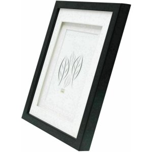 Deknudt S65KK2 Černý obrazový rám double passe-partout 1 obrázek 30x40 cm