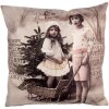 Clayre & Eef KT021.372 Povlak na polštář 45x45 cm Béžový hnědý Polyester