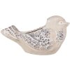 Clayre & Eef 6TE0541 Květináč Bird Beige Brown 25x14x14 cm venkovský styl