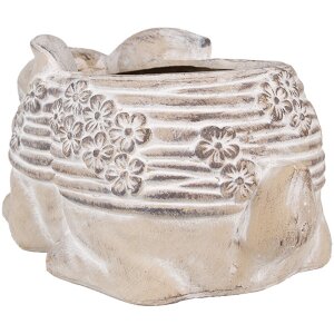 Clayre & Eef 6TE0543 Květináč Rabbit Beige Brown 30x17x13 cm kámen