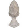 Clayre & Eef 6TE0545L Dekorace Šiška kamenná šedá Ø 17x39 cm