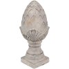 Clayre & Eef 6TE0545M Dekorativní kámen z borovicové šišky šedý Ø 14x33 cm