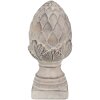 Clayre & Eef 6TE0545S Dekorativní šiška šedá Ø 12x26 cm