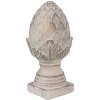 Clayre & Eef 6TE0545S Dekorativní šiška šedá Ø 12x26 cm