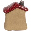 Clayre & Eef 6CE1778 Dekorativní domeček hnědočervená keramika 7x6x8 cm